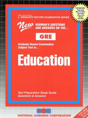 cover image of GRE Education